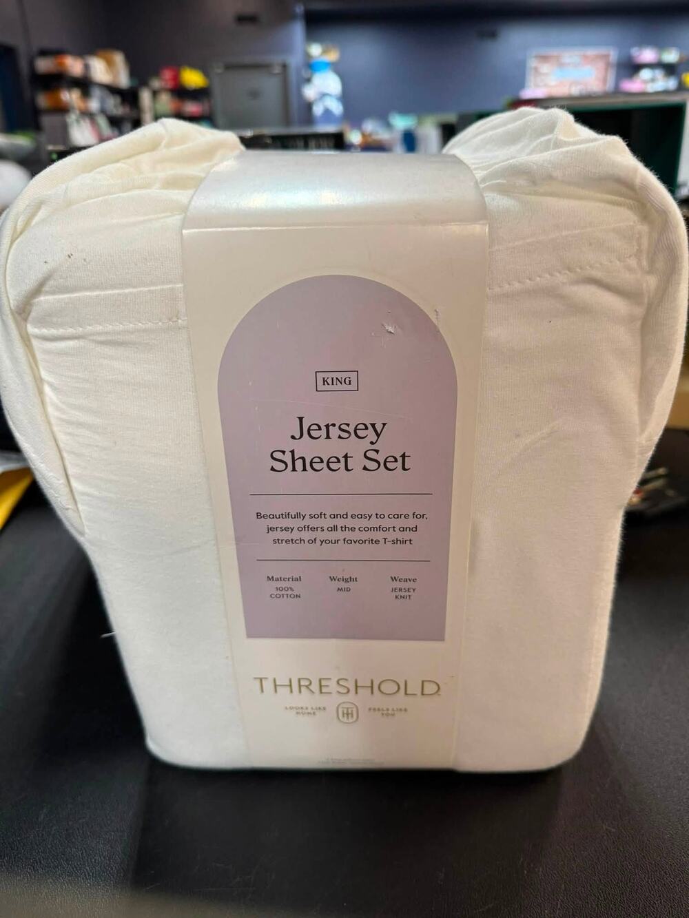 NWT King Cotton Jersey Sheet Set White - Threshold™